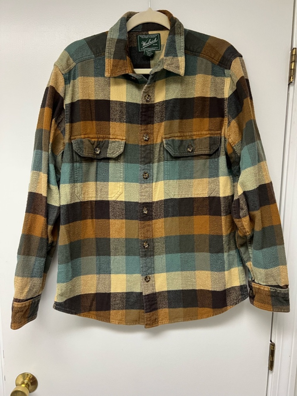 Woolrich Men’s Multicolor Plaid Flannel Shirt Jacket